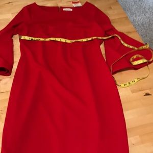Red Calvin Klein dress